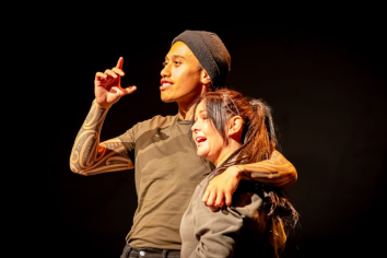Performers onstage at Recovery Street